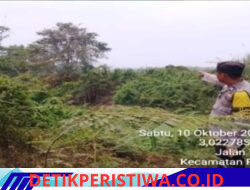 Polsek Rantau Bayur Lakukan Ground Check Hotspot, Kebakaran Lahan Sekitar 1 Hektare Ditemukan di Arisan Musi
