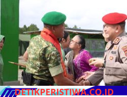 Kapolres Humbahas Sambut Danyonif TP 955/HS yang Baru, Tegaskan Soliditas TNI-Polri