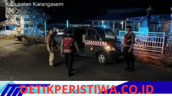 Cegah Gangguan Kamtibmas pada Dini Hari, Polsek Bebandem Gelar Blue Light Patrol di Jalur Rawan dan Obyek Vital