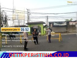 Pastikan Car Free Day Berjalan Lancar, Polsek Bebandem Amankan Jalur 11 Veteran Barat