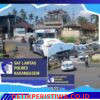 Utamakan Keselamatan Pengguna Jalan, Unit Turjawali Sat Lantas Polres Karangasem Lakukan Gatur Lalin di Pos 3 Patung Salak Jasri