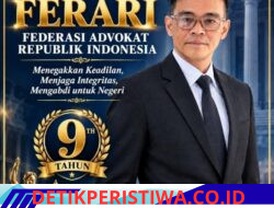 SELAMAT ULANG TAHUN KE-9 FERARI — DESRI NAGO, SH: MENEGAKKAN KEADILAN, MENJAGA INTEGRITAS, MENGABDI UNTUK NEGERI!