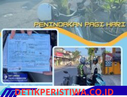 Berikan Efek Jera, Unit Turjawali  Amankan Kendaraan Berknalpot Brong ke Polres Karangasem dan Berikan Tilang Manual kepada Pelanggar 