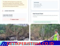 Polsek Cempaka Melaksanakan Giat Ground Cek Titik Hotspot Aplikasi Stop Karhutla Polda Sumsel Notifikasi Deteksi titik panas ( Hotspot) BRIN