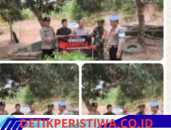 Giat Patroli Mitigasi Karhutla Dan Himbauan Tidak Membakar Hutan Dan Lahan Serta Pemasang Sepanduk Di Wilkum Polsek Semendawai Suku Iii Polres Oku Timur