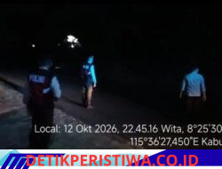 Jaga Situasi Kamtibmas Tetap Kondusif, Polsek Bebandem Gelar Blue Light Patrol Malam Hari
