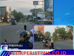 Utamakan Keselamatan Pengguna Jalan, Personel Sat Lantas Polres Karangasem Intensifkan Strong Poin Pagi Hari di Simpang 3 Pesagi