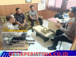 Pererat Tali Silaturahmi, Kapolsek Sidemen Terima Kunjungan Kepala Desa Sidemen
