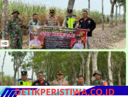 Bhabinkamtibmas Polsek Belitang III Lakukan Patroli Karhutla Bersama Unsur Pemerintah Desa Dengan masyarakat