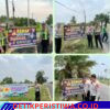 Antisipasi Kecelakaan Sat Lantas Polres Oku Timur Pasang Banner Himbauan, di Berbagai Titik Jalan Wilayah Yang Rawan Sering Terjadi Laka Lantas