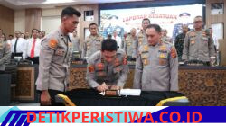 Polda Bali Gelar Laporan Kesatuan dan Penandatanganan Memori Sertijab Kapolda Bali