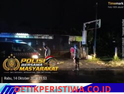 Antisipasi Gangguan Kamtibmas, Polsek Selat Intensifkan Giat Blue Light Patrol di Desa Duda Timur