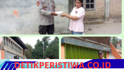 Polsek Madang Suku II Polres Oku Timur Berbagi Sedekah Kepada Masyarakat Sekitar