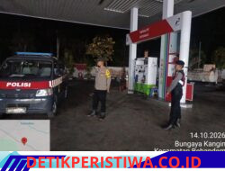 Polsek Bebandem Monitoring Ketersediaan BBM di SPBU Abiansoan, Stok Solar Tersisa 5 Ton