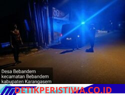 Cegah Aksi Kriminalitas pada Malam Hari, Polsek Bebandem Intensifkan Giat Blue Light Patrol