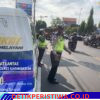 Antisipasi Kemacetan di Tengan Antrean Pembelian BBM, Unit Kamsel Satlantas Polres Karangasem Lakukan Gatur Lalin di Jalur Masuk SPBU