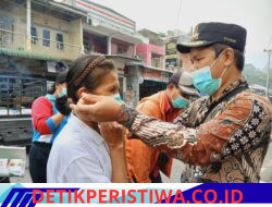 Dampak Kabut Asap Memb some, Puskesmas Pahae Julu bersama Puspika Bagikan Masker Gratis di Hari Pekan