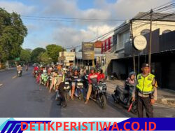 Pastikan Kelancaran Arus Lalulintas di Tengah Antrean Pembelian BBM, Satlantas Polres Jembrana Lakukan Gatur Lalin 