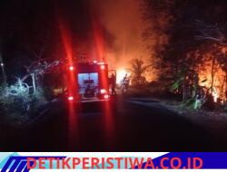Sinergi Tanpa Batas, Polres Jembrana Bersama Damkar Berhasil Jinakkan Kebakaran Lahan Seluas 50 Hektare di Pekutatan