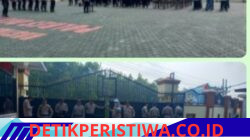 Polres Oku Timur Gelar Simulasi Sispam Kota, di Lapangan Satya Haprabu