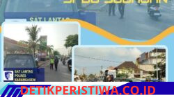 Tingkatkan Keamanan dan Kelancaran Pendistribusian BBM, Sat Lantas Polres Karangasem Lakukan Gatur Lalin di Kawasan Pertamina Subagan