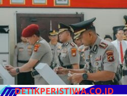 Dua Pejabat Polda Bali Berganti, Kapolda Pimpin Sertijab Kabid Labfor dan Kapolresta Denpasar