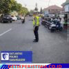 Cegah Lakalantas, Satlantas Polres Karangasem Lakukan Gatur Lalin di Pasar Senggol Jalan Gajah Mada Amlapura