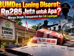 WARGA DESA LONING DESAK PENEGAK HUKUM TEGAKKAN HUKUM, JANGAN BIARKAN DANA MILIARAN JADI BANCAKAN OKNUM KORUPTOR BUMDES
