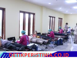 Peringati HUT Humas Polri ke-75, Bidhumas Polda Bali Gelar Aksi Kemanusiaan Melalui Donor Darah 
