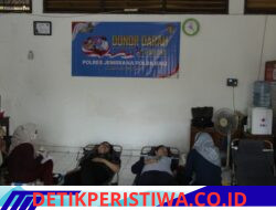 Gelar Aksi Donor Darah, Humas Polres Jembrana Berhasil Kumpulkan 16 Kantong Darah