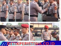 Kapolres Oku Timur Pimpin Sertijab, 3 Pejabat Polres Oku Timur