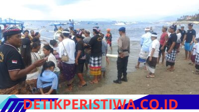 Sat Polairud Polres Karangasem Bersama Unsur Terkait, Amankan Penyeberangan Umat Hindu Menuju Gili Biyaha