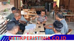 Kapolsek Peudawa Perkuat Sinergi Jaga Kamtibmas Bersama Tokoh Masyarakat Gampong Keude