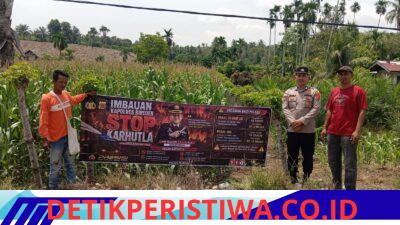 Polsek Peudada Patroli Cegah Karhutla, Pantauan Aplikasi Lancang Kuning Nihil Hotspot
