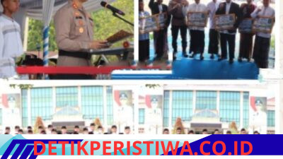 Kapolres Oku Timur Jadi Inspektur Upacara Peringatan Hari Santri Nasional 2026 Di Lapangan Pemkab Oku Timur