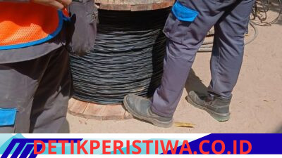 GERAK CEPAT, 2 PETUGAS PLN PERBAIKI KABEL KWH WARGA DUSUN PANCUR 1 AKIBAT KEBAKARAN