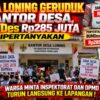 Butuh Kepastian Warga Desa Loning Geruduk Kantor Desa,Dana BUMDes Rp285 Juta Dipertanyakan