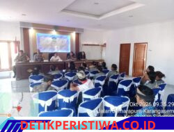 Pastikan Kegiatan Berjalan Lancar, Bhabinkamtibmas Desa Sidemen Hadiri Rapat Evaluasi Posyandu Wilayah UPKD/K Kecamatan Sidemen