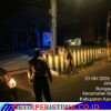 Ciptakan Rasa Aman pada Malam Hari, Polsek Bebandem Gelar Blue Light Patrol