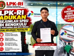 LPK-RI Adukan Sejumlah SPBU di Bengkulu ke Pertamina dan BPH Migas Usai Keluhan Konsumen Pertalite