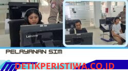 Pastikan Mengenal Rambu-rambu Lalulintas, Personil Sat Lantas Berikan Uji Teori Avis Komputerisasi kepada Pemohon SIM Baru