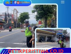 Utamakan Keselamatan Kalangan Pelajar, Anggota Lantas Polres Karangasem Bantu Sebrangkan Siswa-siswi SD Negeri 4 Subagan