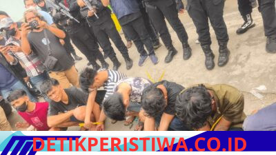 Polda Sumsel Bersama BNN Tertibkan Tiga Titik Rawan Narkobadi Palembang, Delapan Orang Diamankan
