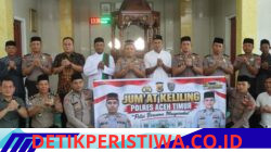 Jum’at Keliling di Peudawa, Kapolres Aceh Timur Ajak Jama’ah Lindungi Keluarga dari Narkoba