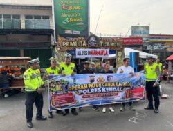 Satlantas Polres Kendal Sosialisasikan Ops Patuh Candi 2026 di CFD Sukorejo dan Kebondalem