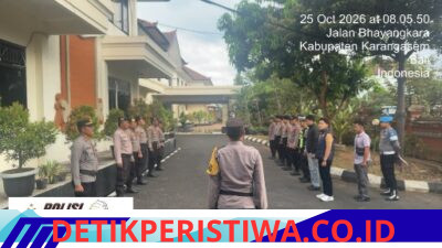 Pastikan Keprofesionalan Personil dalam Pelaksanaan Tugas, Sat Lantas Laksanakan Serah Terima Tugas Jaga