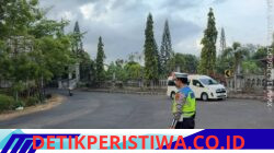 Berikan Rasa Aman dan Nyaman kepada Pengunjung, Sat Lantas Polres Karangasem Berikan Pengamanan di Kawasan Wisata Taman Sukasada Ujung