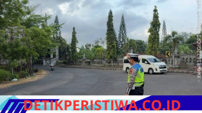 Berikan Rasa Aman dan Nyaman kepada Pengunjung, Sat Lantas Polres Karangasem Berikan Pengamanan di Kawasan Wisata Taman Sukasada Ujung