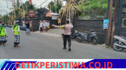 Sinergi Bhabinkamtibmas Talibeng Bersama Pecalang, Amankan Rangkaian Upacara Dewa Yadnya di Desa Adat Sukahet
