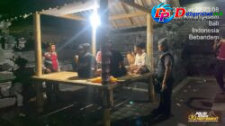 Ciptakan Situasi Kamtibmas Kondusif, Polsek Bebandem Gelar Blue Light Patrol dan Sambangi Objek Vital di Malam Hari